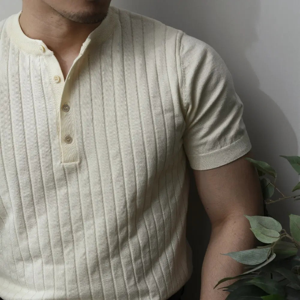 Light beige short sleeve shirt