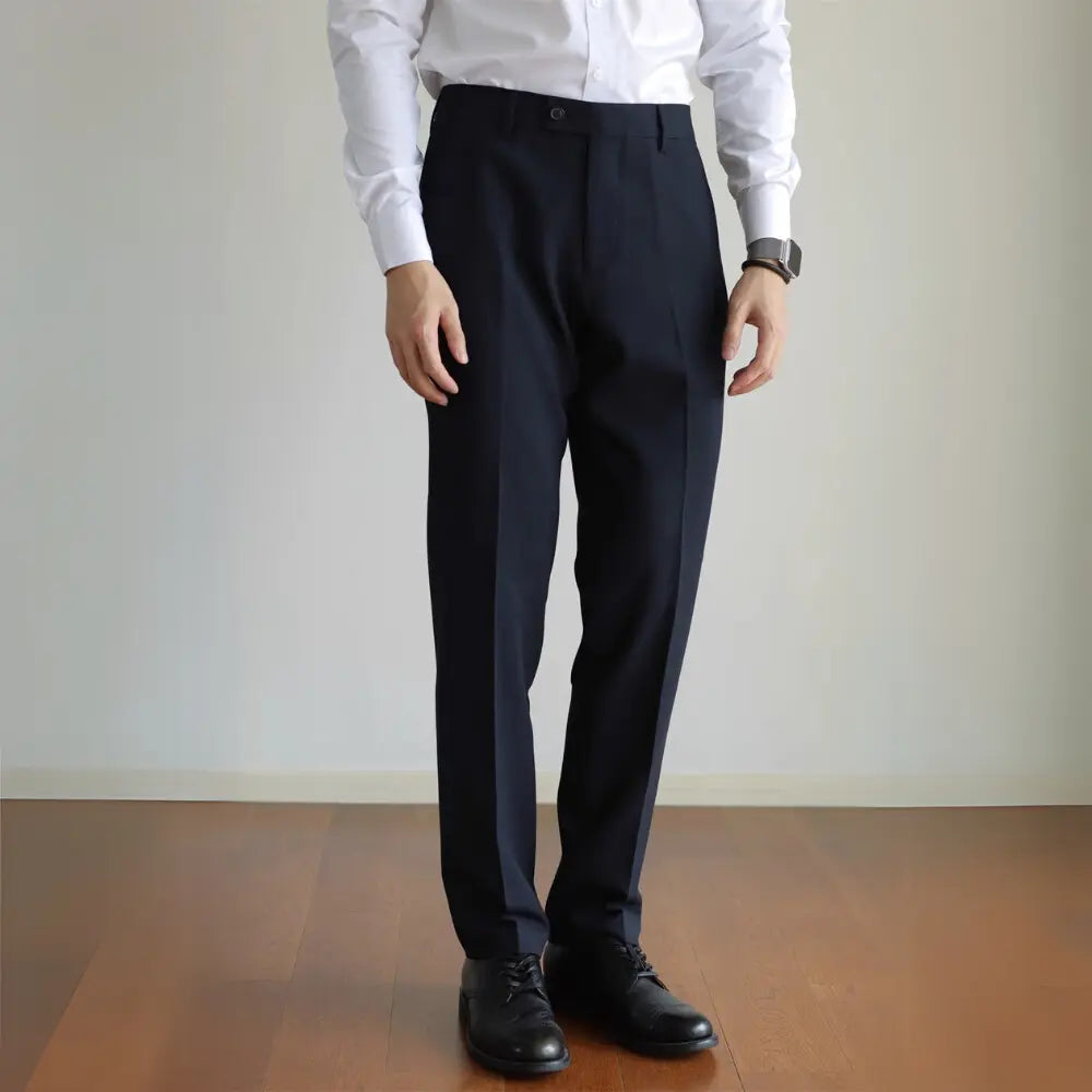 Men's Slim Fit Elastic Straight Commuter Trousers Prendersons