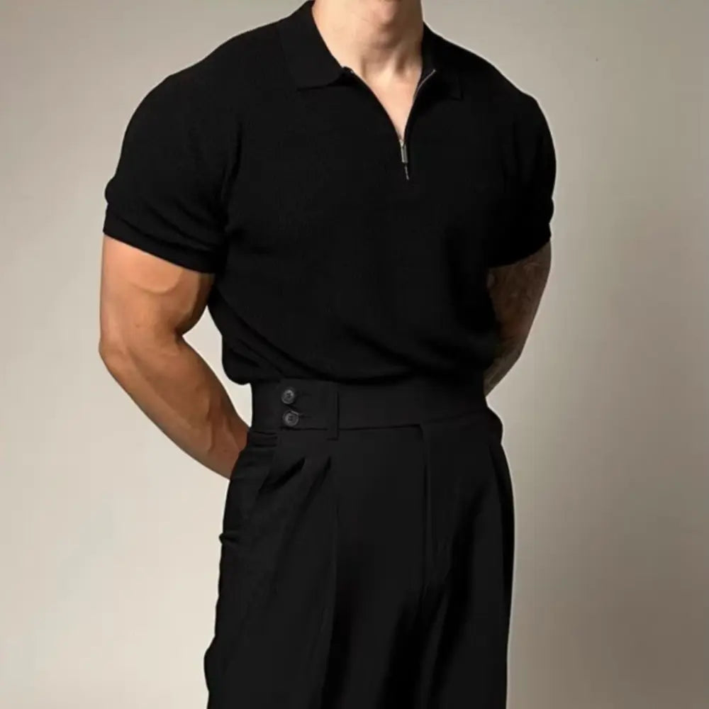 Loose Fit Striped Mens Half Sleeve Shirts – Apricot, Black & More | Old Money Menswear