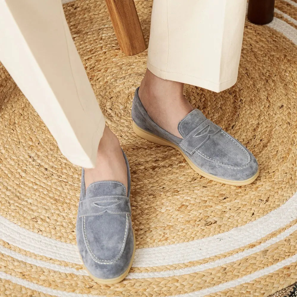 Men's Summer Casual Round Head Suede Shoes Prendersons
