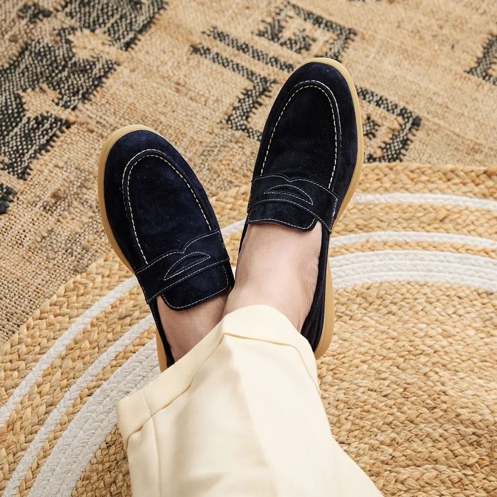 Men's Summer Casual Round Head Suede Shoes Prendersons