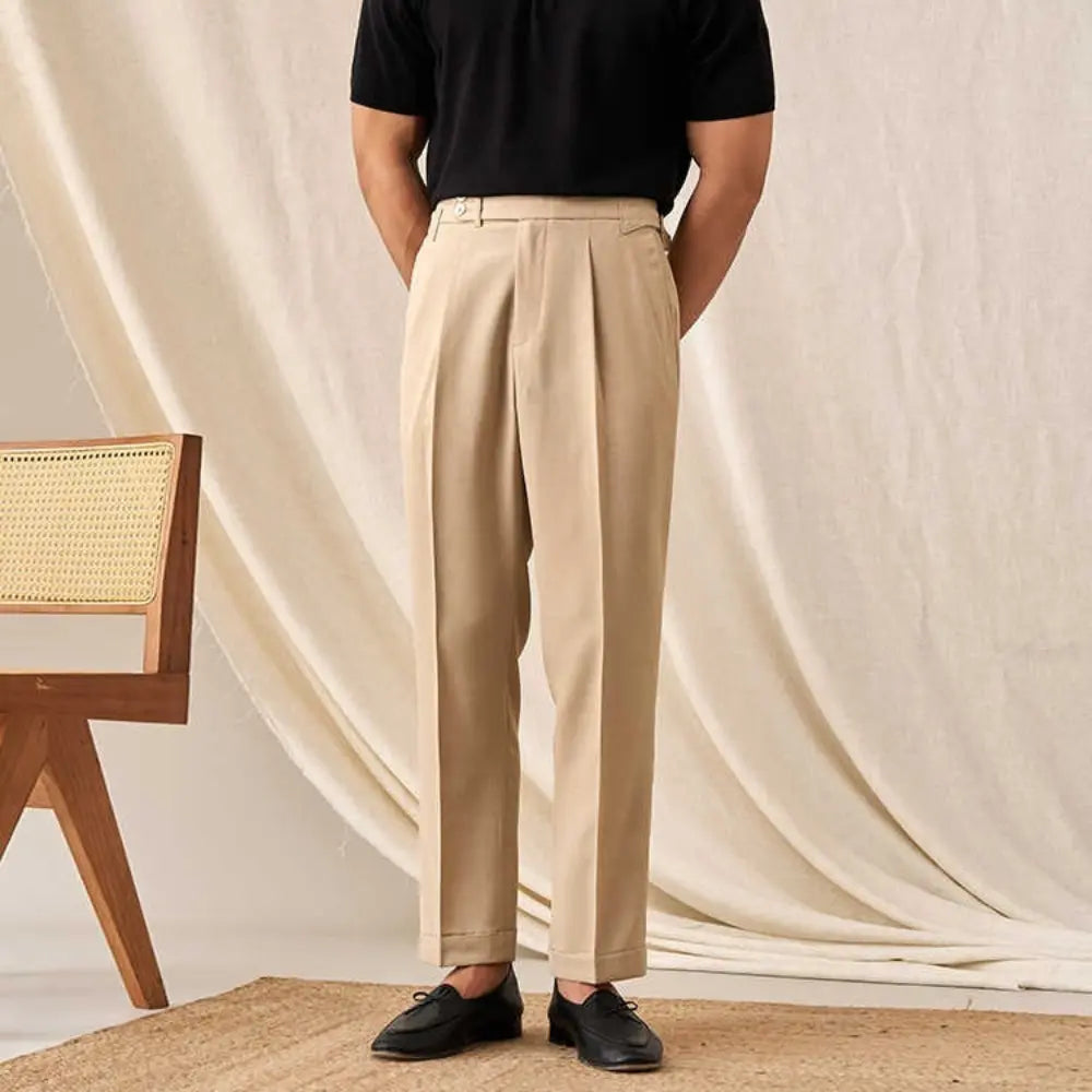 New Men's Belt Skinny Casual Suit Pants Prendersons