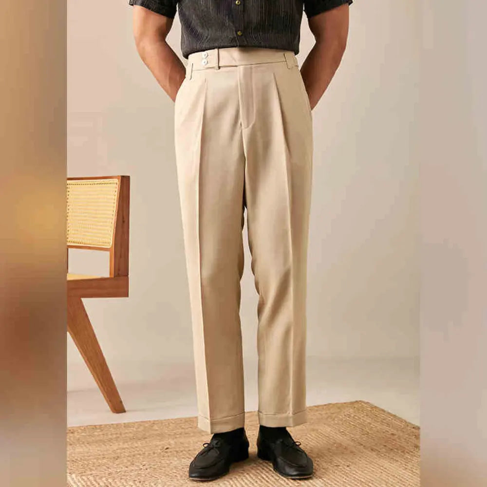 New Men's Belt Skinny Casual Suit Pants Prendersons