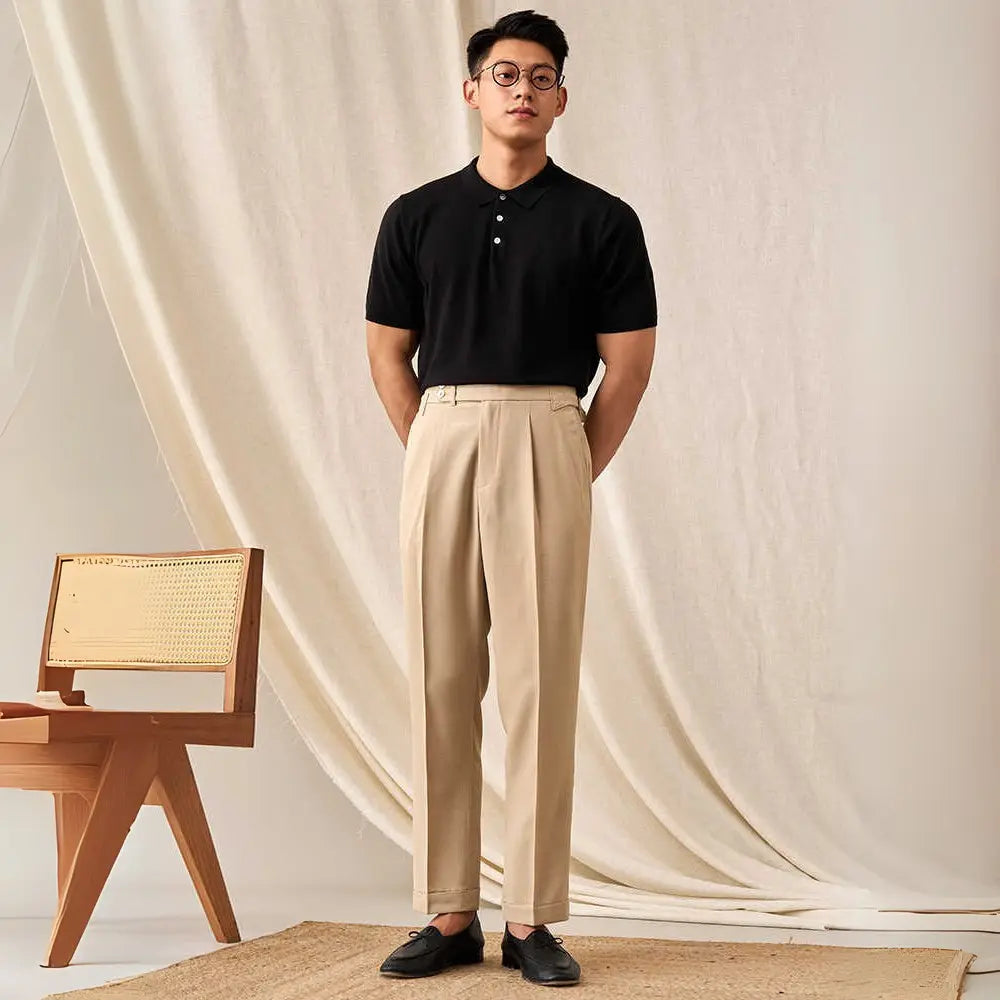 New Men's Belt Skinny Casual Suit Pants Prendersons