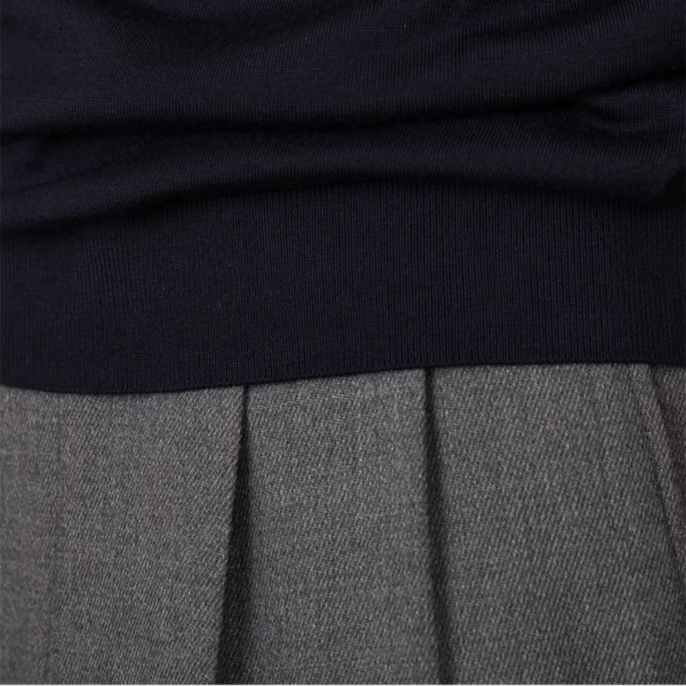 Self-heating Solid Color Basic Half Turtleneck Men's Sweater Prendersons