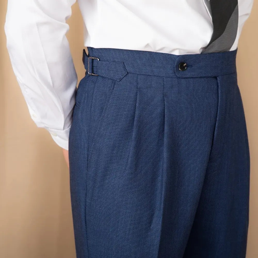 Solid Color Naples High-waisted Trousers Daily Commute Straight Trousers Prendersons
