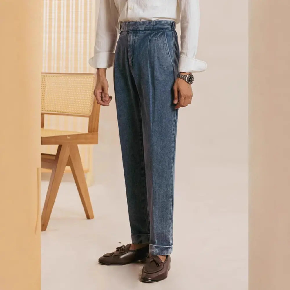 Spring And Autumn New Straight Loose Washed-out Casual Pants Prendersons