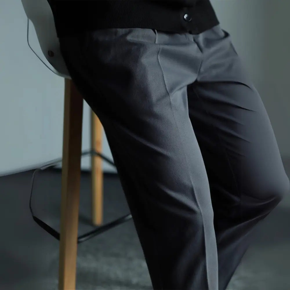 Straight Casual Draping Cropped Suit Pants Prendersons
