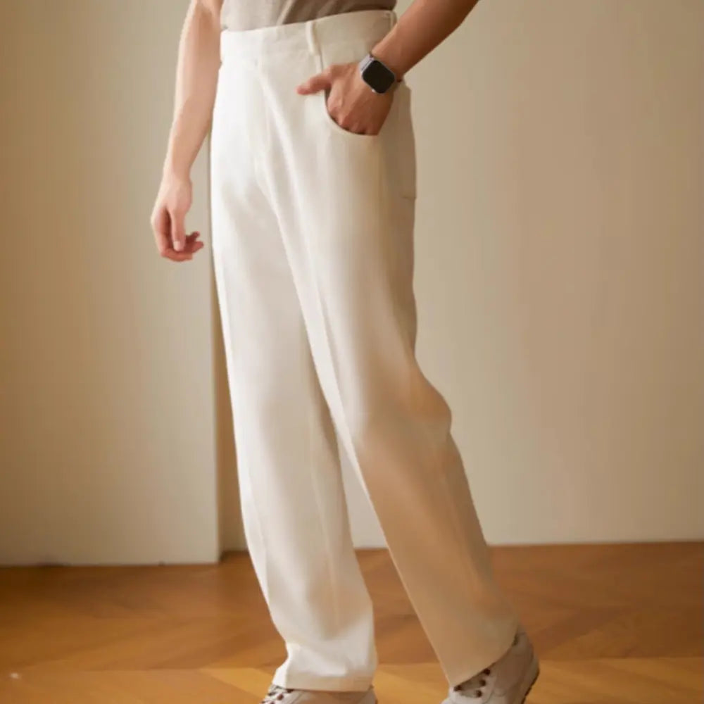 Straight Casual Long Pants Men's Thin Prendersons