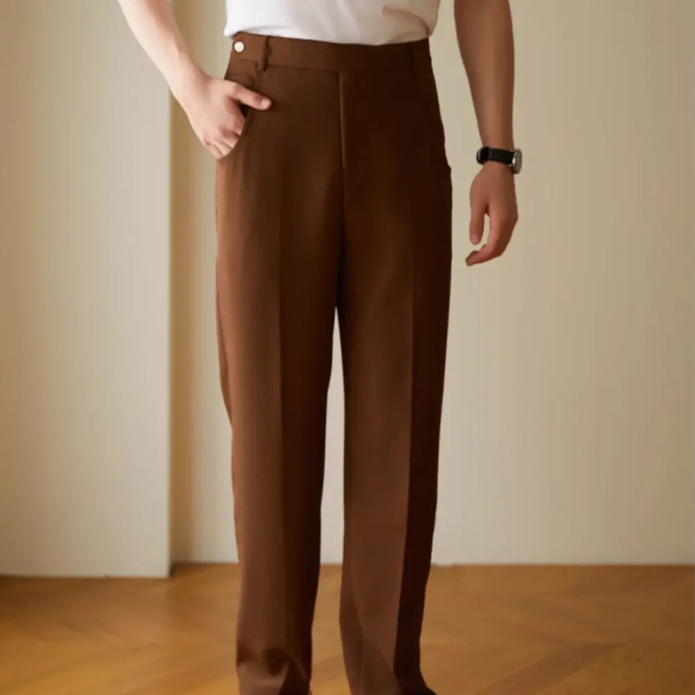 Straight Casual Long Pants Men's Thin Prendersons