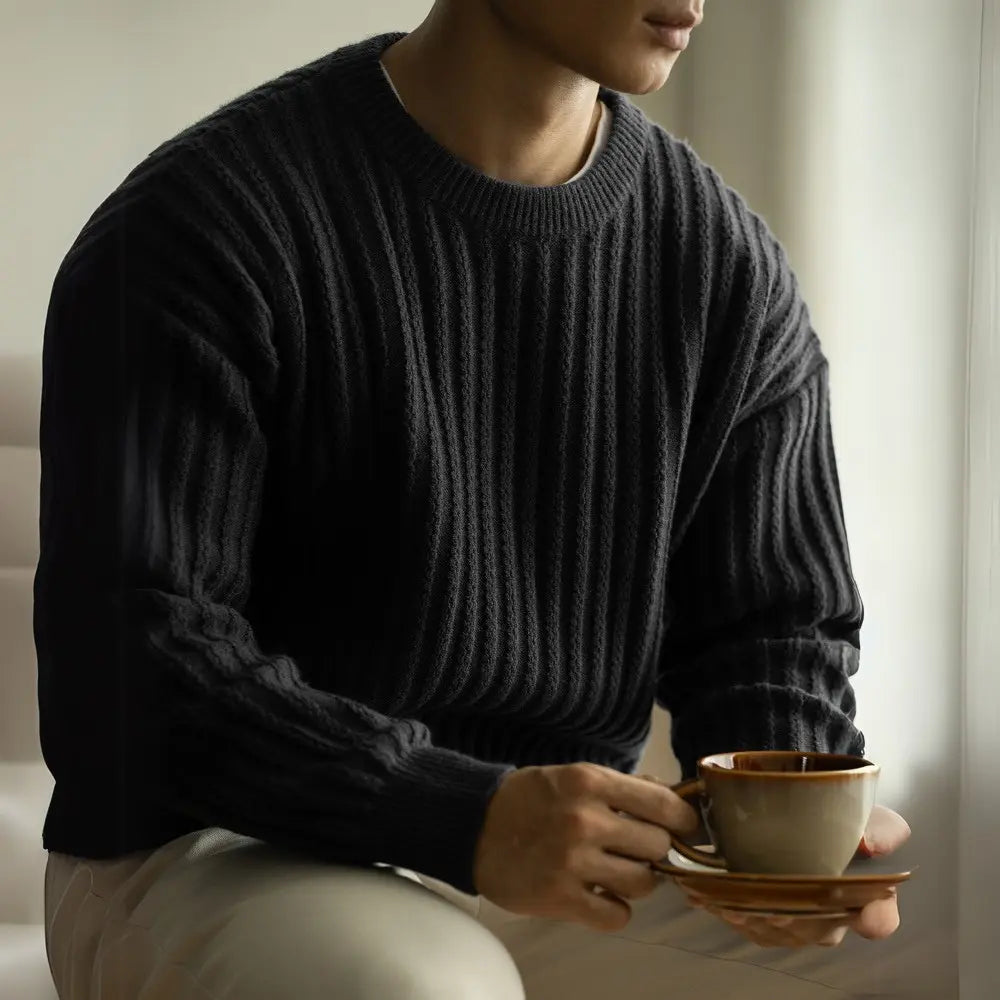 Warm Pullover Round Neck Long Sleeves Sweater Prendersons