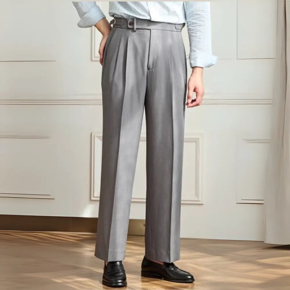 Wide-leg Casual Pants Breathable Non-ironing High Waist Loose Trousers Prendersons