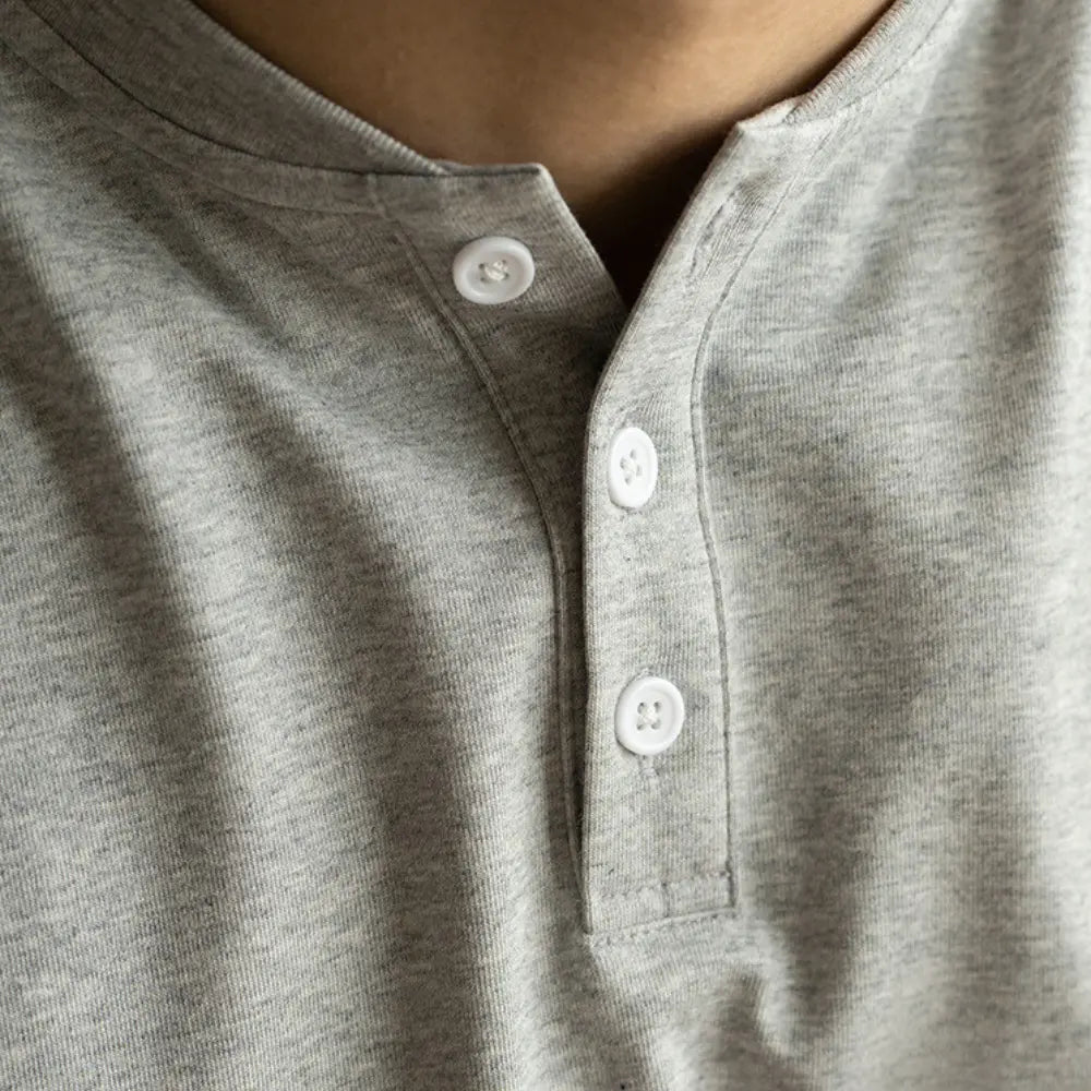 American Casual Henry Collar Breathable Thin Short Sleeve Prendersons