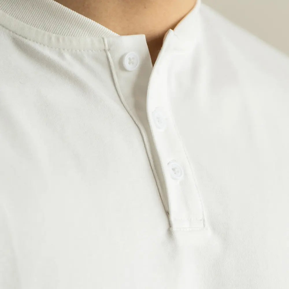 American Casual Henry Collar Breathable Thin Short Sleeve Prendersons