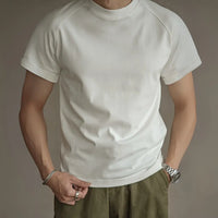 Slim fit heavyweight sleeveless tee - white