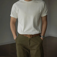 Slim fit heavyweight sleeveless tee - white