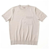 Italian knit round neck t shirt
