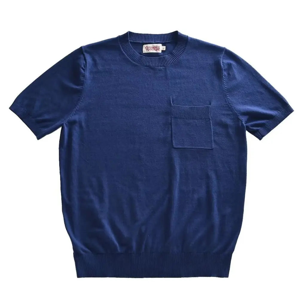 Italian knit round neck t shirt