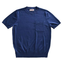 Italian knit round neck t shirt