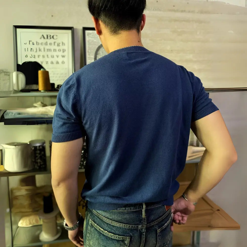 Breathable round neck t shirt
