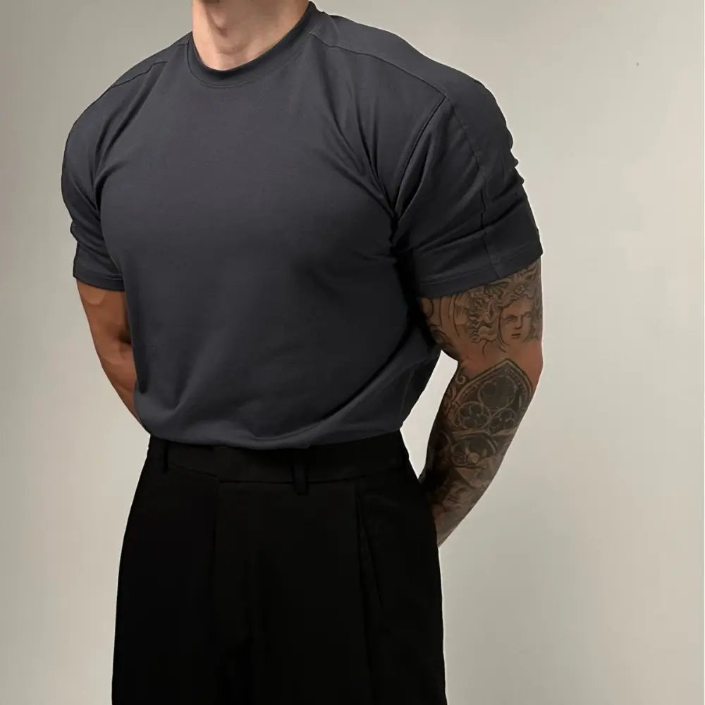 Casual cotton mens summer t shirt