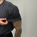 Breathable mens summer t shirt black