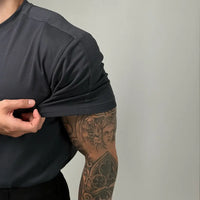 Breathable mens summer t shirt black