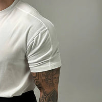 Breathable mens summer t shirt black