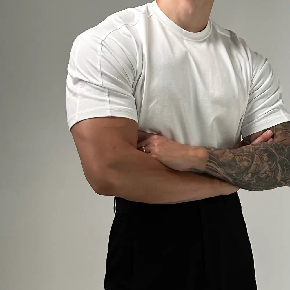 Breathable mens summer t shirt black