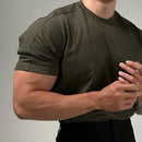 Breathable mens summer t shirt black