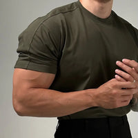 Breathable mens summer t shirt black