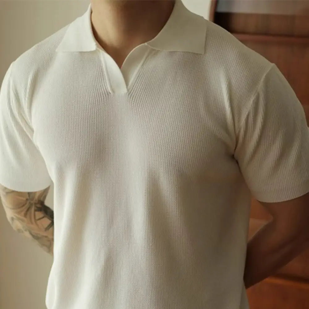 White v neck t shirts for men