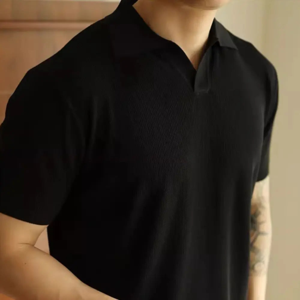 Black v neck t shirts for men