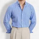 Antonios Business Striped Long-sleeve Shirt Prendersons