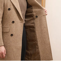 Autumn And Winter Brown Bar MACN Warm Wool Overcoat Prendersons