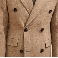 Autumn And Winter Brown Bar MACN Warm Wool Overcoat Prendersons