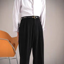 Autumn And Winter Corduroy Retro Straight High Waist Prendersons