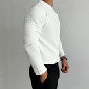 Model wearing men's undershirts