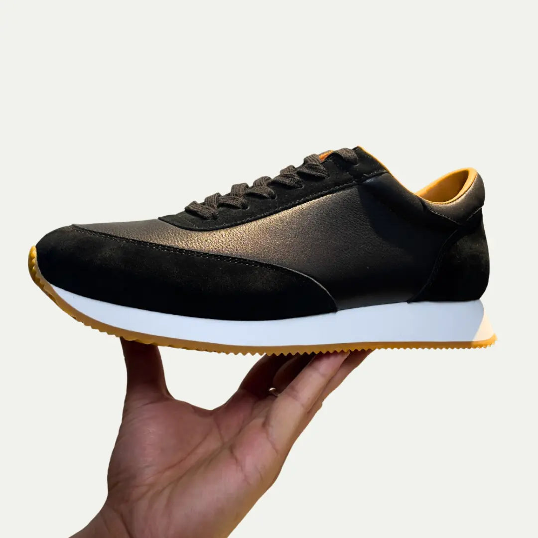 Regular Fit Mens Leather Shoes – White, Black | Autumn-Winter Casual | Handmade Cowhide Comfort