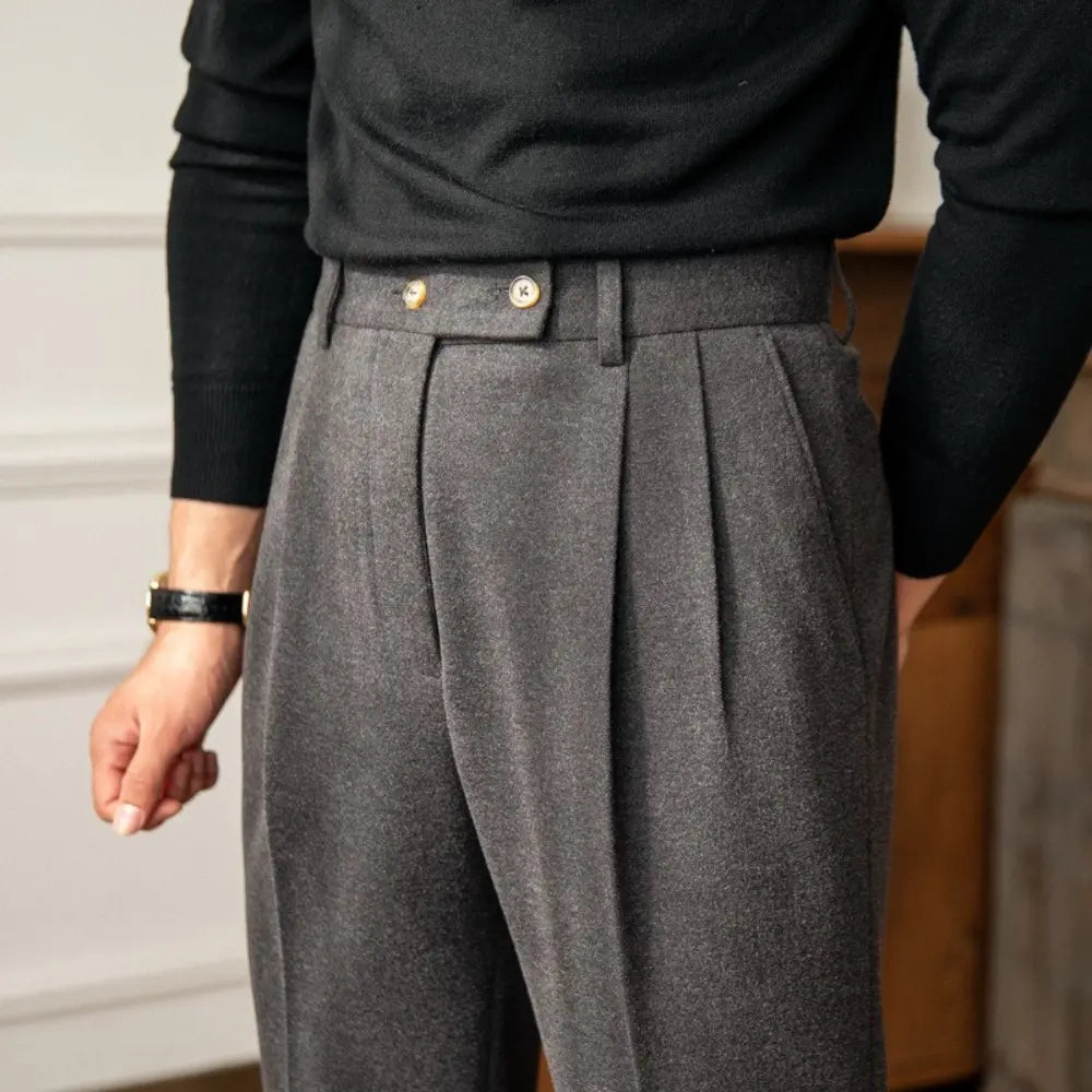Comfortable high waist trousers