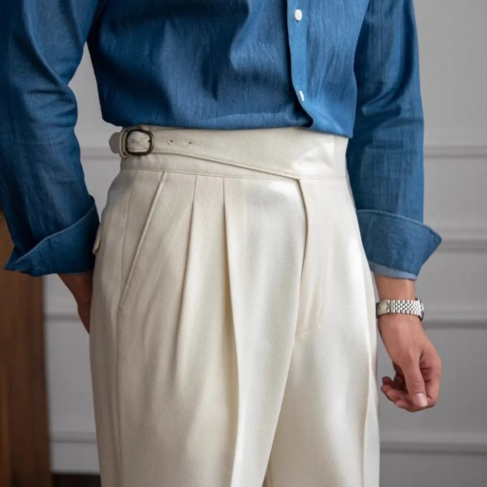 Autumn And Winter Casual Versatile Straight Leg High Waist Pants – Daily Wear | Old Money Menswear