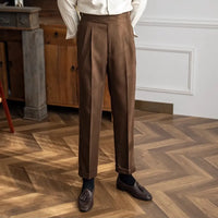 Men’s straight leg trousers - Brown