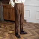 Men’s straight leg trousers - Brown