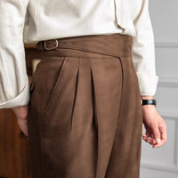Men’s straight leg trousers - Brown
