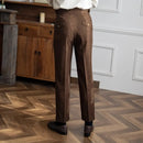 Men’s straight leg trousers - Brown