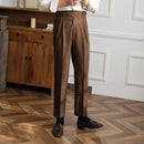 Men’s straight leg trousers - Brown