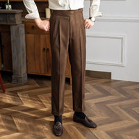 Men’s straight leg trousers - Brown