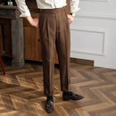 Men’s straight leg trousers - Brown