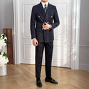 Mens striped slim suit