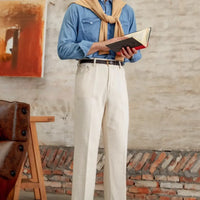 British Cotton Jeans Autumn And Winter Old Money Style Original Embryo Color Straight Bootcut Pants Prendersons